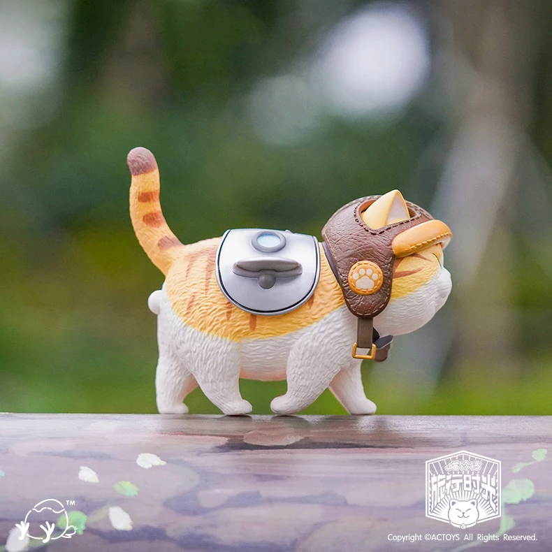 Cat Bell Blind Random Box Toys Travel Bag Anime Action Figure Surprise Items Figurine Doll For Gift Collection 6Pcs/Set | Канцтовары для