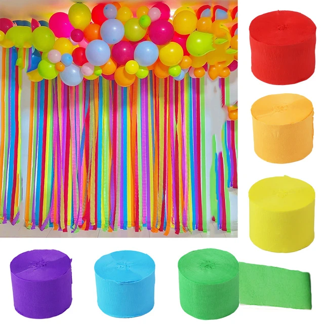 Crepe Paper Streamers Party Decorations  Birthday Crepe Paper Streamers -  Banners, Streamers & Confetti - Aliexpress