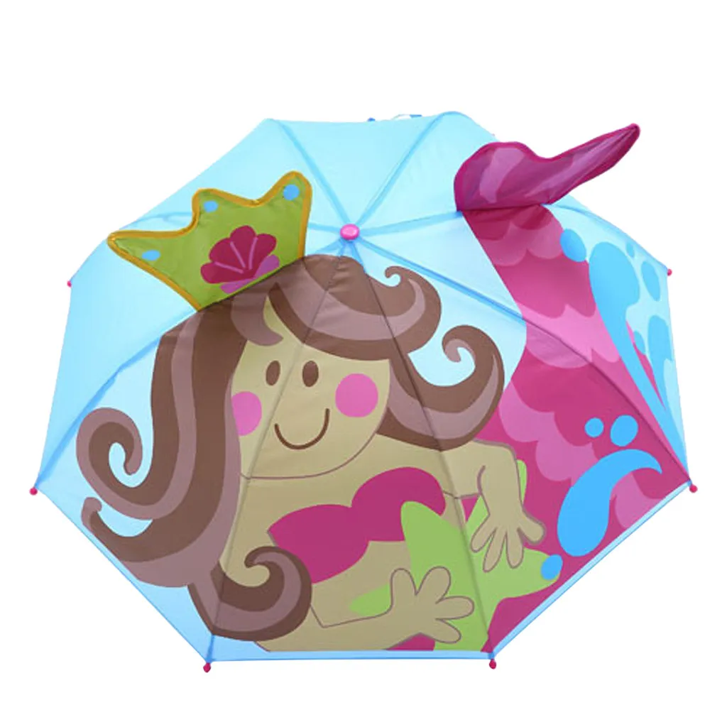 Детское покрывало зонтик для защиты от солнца от дождя УФ лучей 3D мультфильм открытый зонтик ветростойкий солнцезащитный ветронепроницаемый Зонт Зонтик