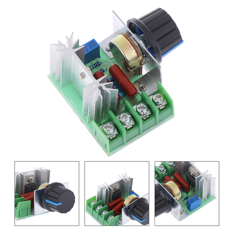 2000W AC 50-250V 25A Motor Speed Controller Adjustable Voltage Regulator Lighting Dimmer For Lighting Dimmer Small Motor Speed