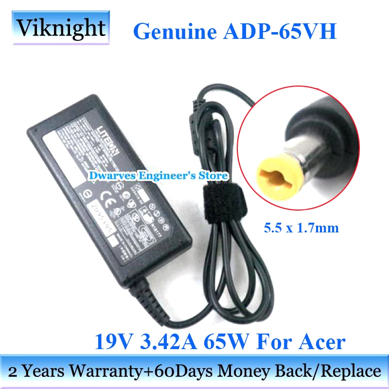 

Genuine ADP-65VH B 19V 3.42A AC Power Adapter Charger For Aspire 4530 4010 4120 5200 5210 5620 4220 5230E PA-1500-02 PA-1650-69