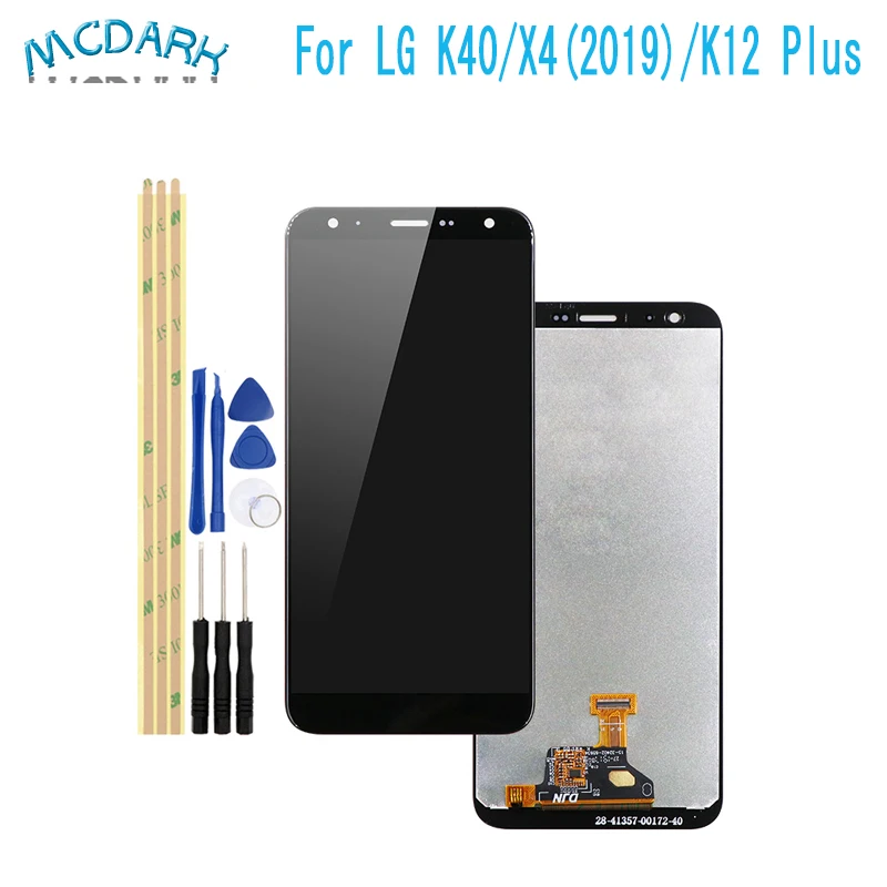 Для LG X4 2019 K12 Plus K40 LMX420EM ЖК-дисплей и кодирующий преобразователь сенсорного экрана
