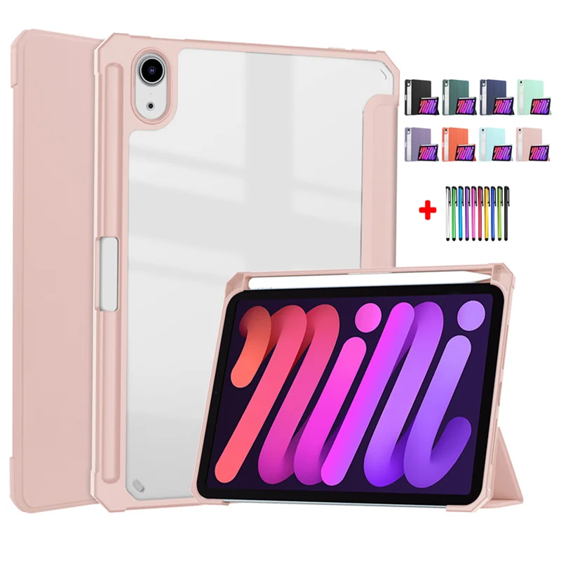 Чехол для IPad Mini 6 чехол планшета 2021 8 3 дюйма с держателем карандашей Mini6 Etui + Pen |