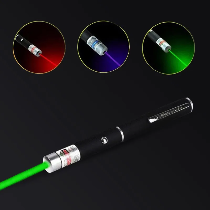 405nm 5mw Laser Pointer Pen Red Green Blue/Violet Light Visible Beam Powerful 