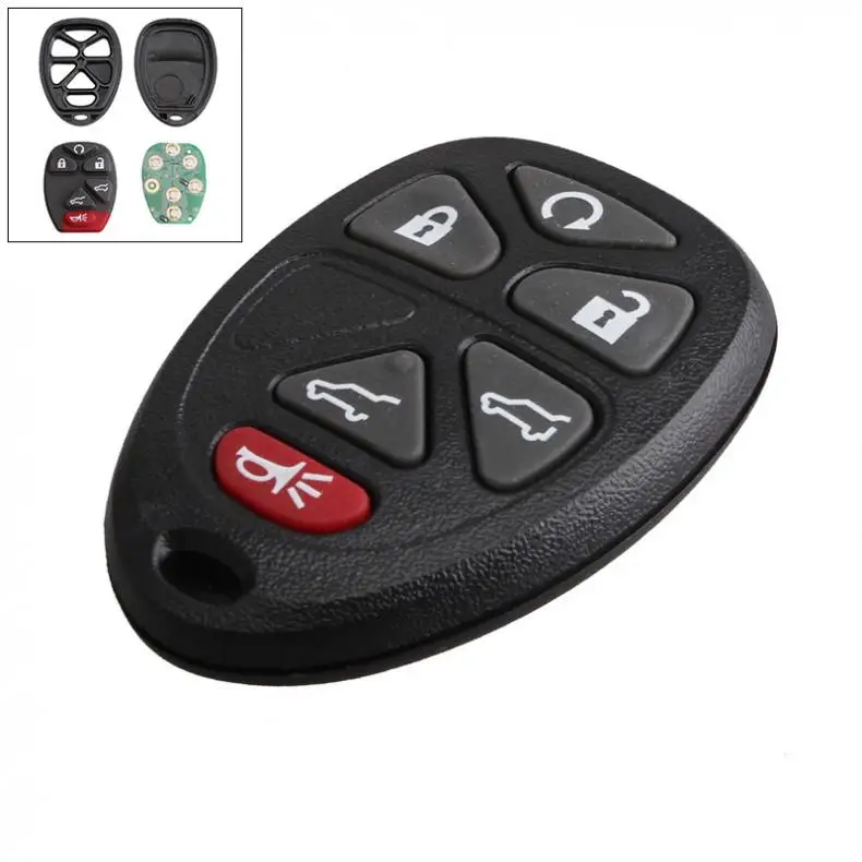 315Hz 6 Buttons Remote Start Keyless Entry Auto Car Key Fob Case Shell
