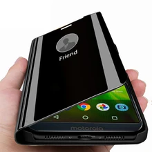 Зеркальный флип-чехол для Motorola Moto G6 play xt1922 5,7 ''крышка capas clear view смарт-чехлы на mo to g6play g 6 стойка для приставки coque