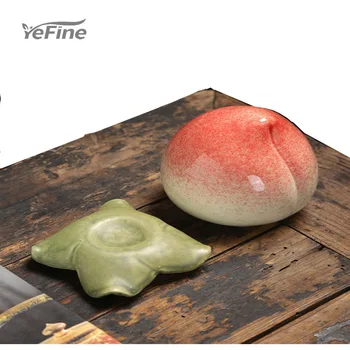 

YeFine Creative Engraving Ceramic Peach Storage Tank Gift Box