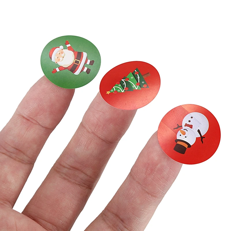 Holiday Stickers 500Pcs Christmas Sticker Santa Claus Deer Decorative Adhesive Reward Sticker School Supplies Stationery Sticker
