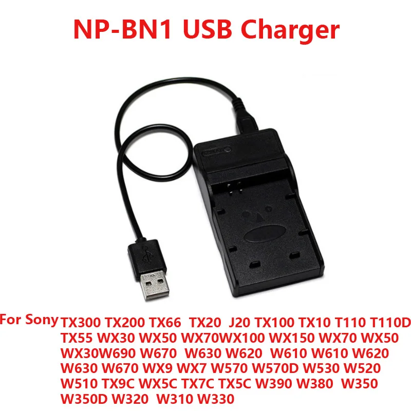 USB Порты и разъёмы цифровой Камера Батарея Зарядное устройство для sony NP-BN1 NP-BX1 NP-F550 NP-FH50 NP-FH100 NP-FR1 NP-FW50 NP-FZ100 NP-BD1 FD1 - Цвет: NP-BN1