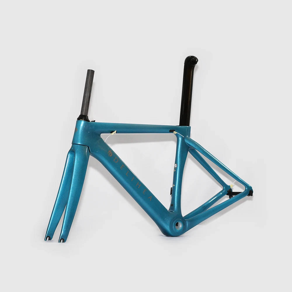 DELIHEA T800 Carbon Road Bike Bicycle Frame Super Light Durable Disc Brake/Rim Brake Frame+Fork 