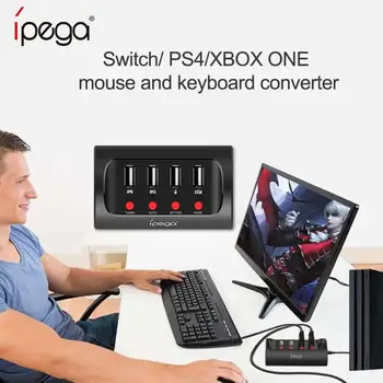 

Wired Keyboard and Mouse Converter iPega PG-9133 Keyboard Mouse LED Indication Adapter for N-Switch/PS4/XBOX ONE Game Console