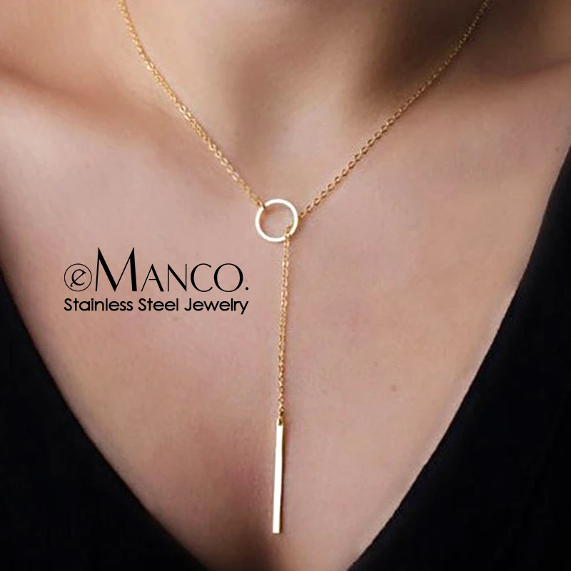 eManco-wholesale-korean-style-full-stainless-steel-necklaces-for-women-bokep-kolye-pendant-necklace-fashion-jewelry