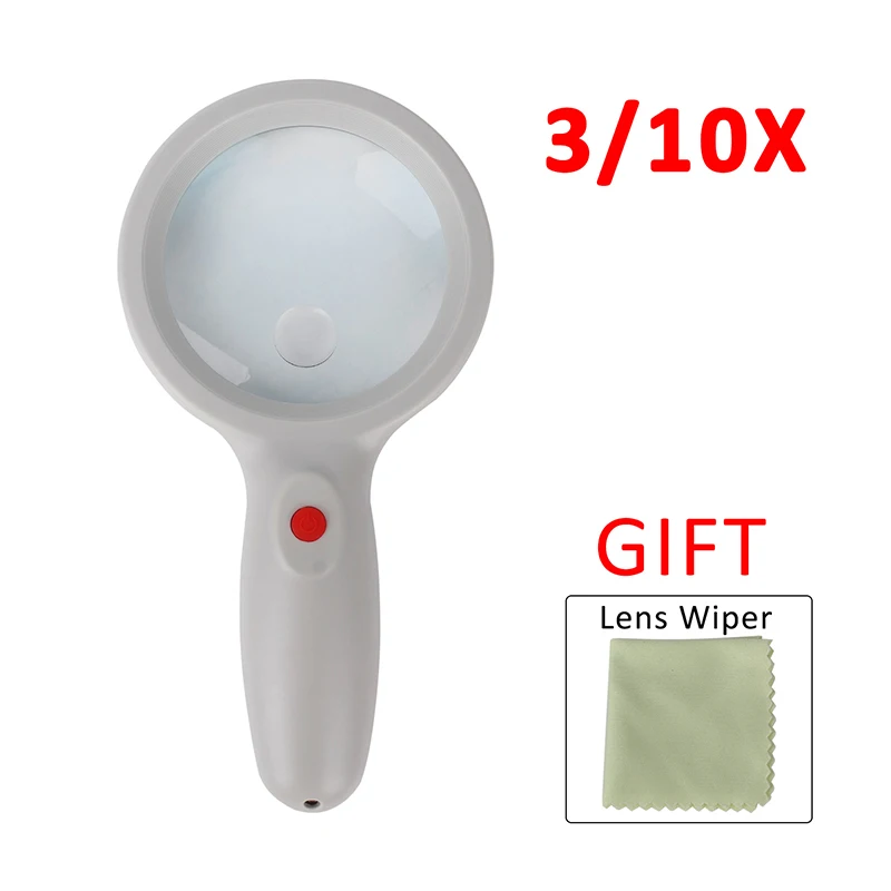 

Magnifying glass with illumination Handheld Extra Large Lens magnifier for reading magnifying lamp with led lighting