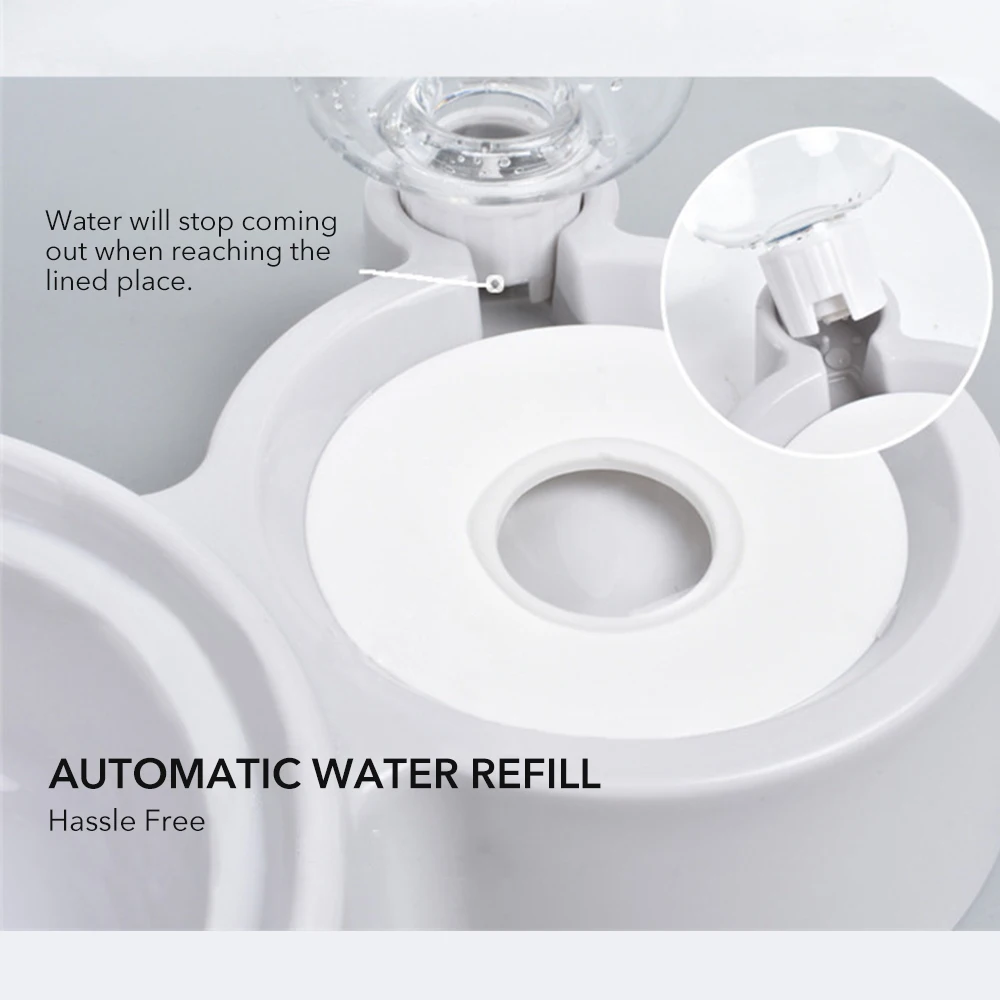 2-Way Pet Drinking Fountain Cat Bowl Dog Water Feeder Refill Dispenser 500ml Kitten Food Feeding Bowl Puppy Food Dish Pet Bowl