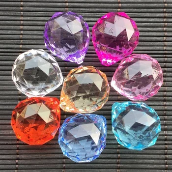 

6 Colors High Quality Clear Crystal Feng Shui Lamp Ball DIY Accessories Prism Rainbow Sun Catcher Wedding Decor Eco-friendly