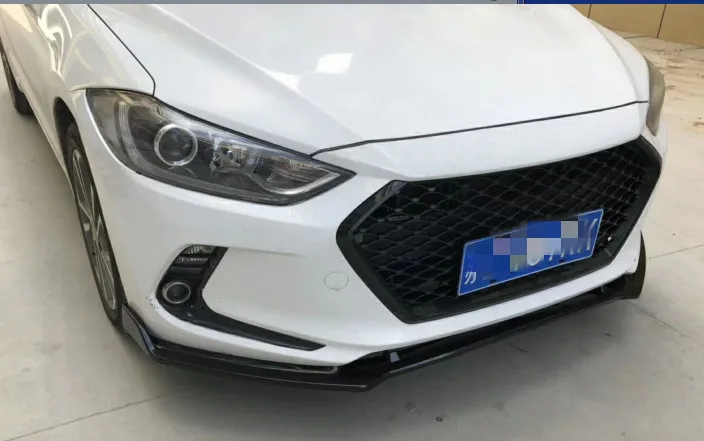 Для Elantra передний спойлер PP Материал задний бампер диффузор протектор для 2017-2019