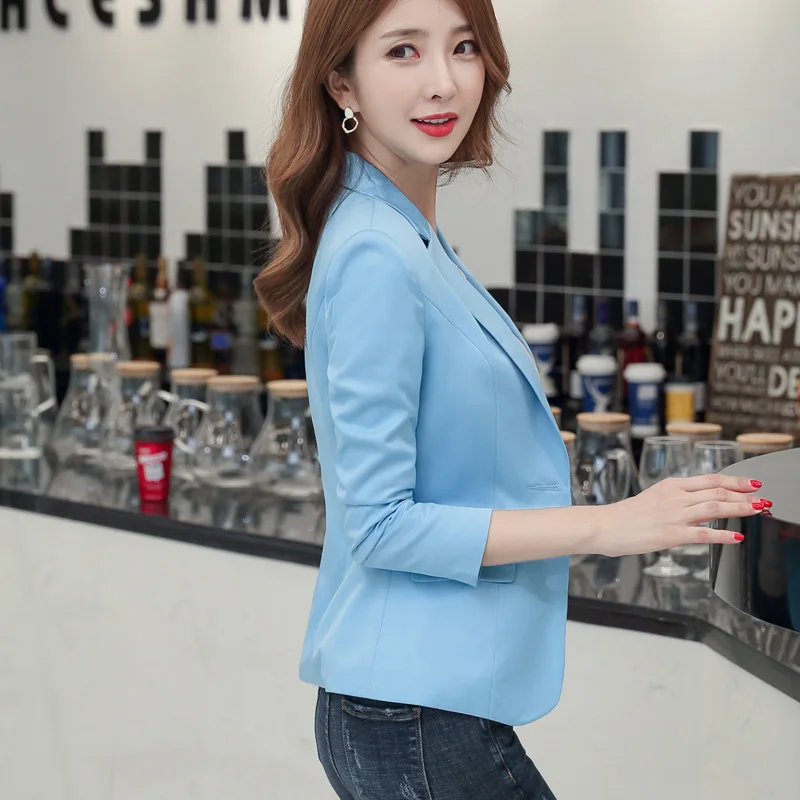 

Small Suit Coat Women's 2019 Korean-style Western Style Coat Women's Graceful White Casual Slimming Suit Blouse