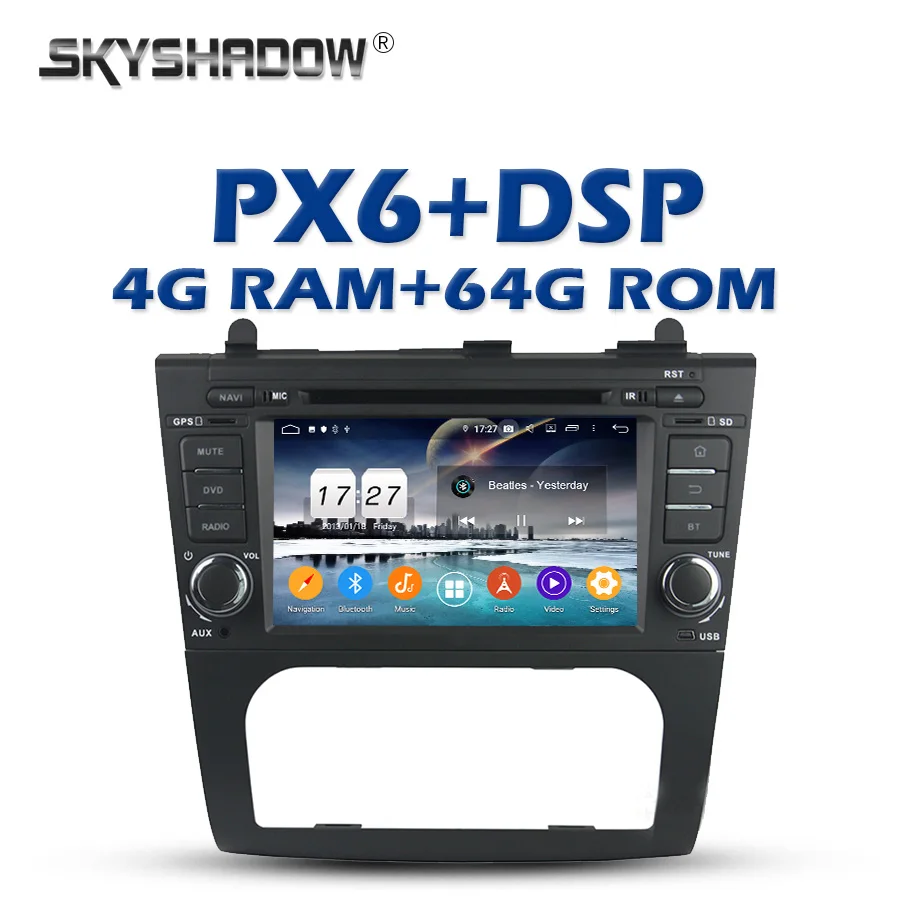 DSP Android 10 0 4G + 64GB PX6 автомобильный dvd плеер GPS карта радио wifi IPS Bluetooth 5 для Nissan Tenna Altima