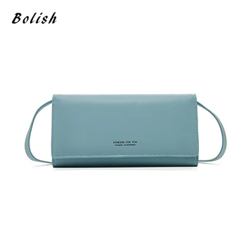 

Luxury Design Women Phone Bag Leather Wallets Shoulder Bag Long Culutch Fashion Multi-Card Holder Female Zipper Wallet Purse