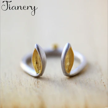 

JIANERY Personality Exaggerated Silver Color Rabbit Ear Rings For Women Engagement Jewelry Girls Open Finger Rings