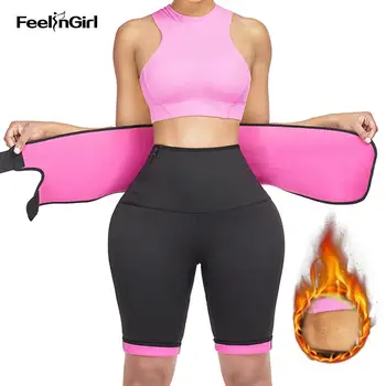 

FeelinGirl Neoprene Waist Trainer Full Body Shaper faja colombianas Modeling Belt Slimming Sheath Girdle Underwear Sweat Corset