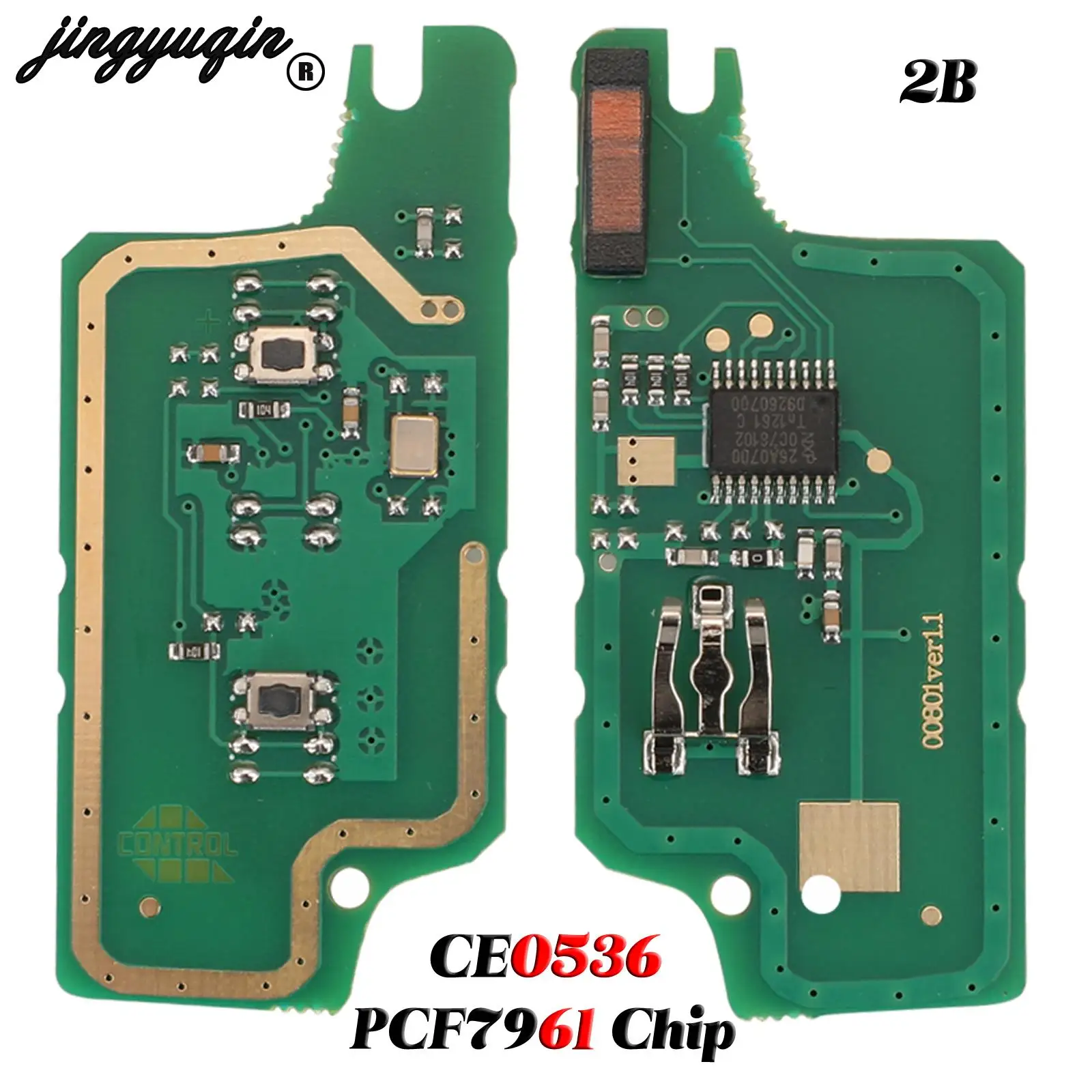 2/3 Buttons Peugeot 407 307 308 607 Citroen C2 C3 C4 C5 ASK/FSK Remote Key Circuit Board CE0523/36 pcf7941/61 car remote key car key