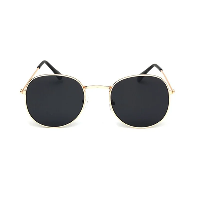 Classic Small Frame Round Sunglasses Women/Men Brand Designer Alloy Mirror Sun Glasses For Female Vintage sunglasses women