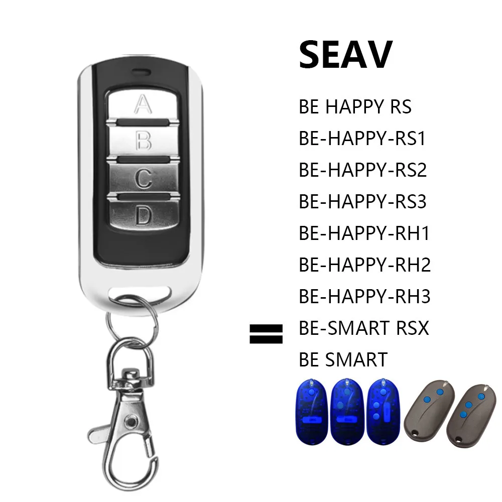 SEAV Garage Door Opener 433 MHZ for BE-HAPPY-RH1 BE-HAPPY-RH2 Remote control Replacement Rolling code 433.92MHZ 2021 seav txs 1 2 3 4 6 remote control duplicator 433 92mhz seav be happy s1 happy s3 be smart s2 command transmitter