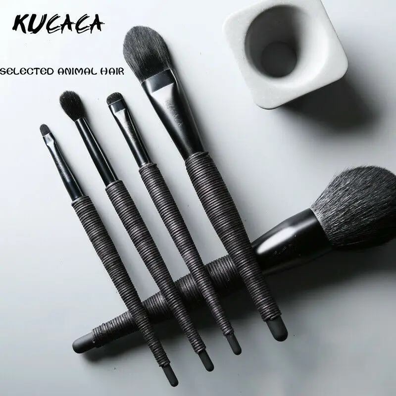 

Professional Makeup Brushes Set High Quality Goat & Pony Hair Make Up Brushes Full Function Studio Synthetic Make-up Tool Kit