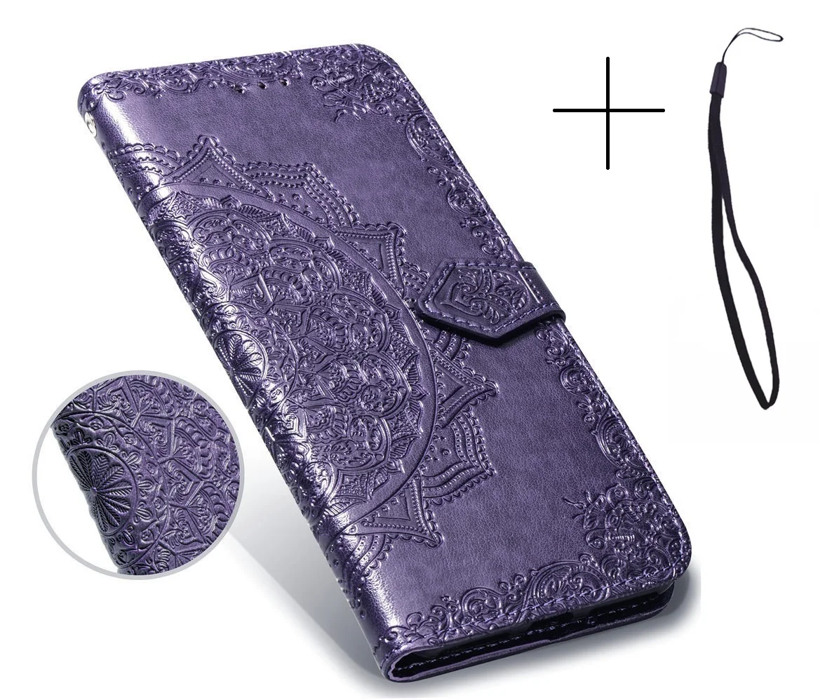 Для Haier Alpha A4 Lite Alpha A1 \ A3 \ A6 Elegance E9 \ E13 хорошее качество кожаный защитный чехол-бумажник для телефона - Цвет: Фиолетовый