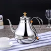 1.8L/1.2L Stainless Steel Teapot Golden Silver Pot With Filter Palace Tea Kettle Long Mouth Water Kettle ► Photo 3/6