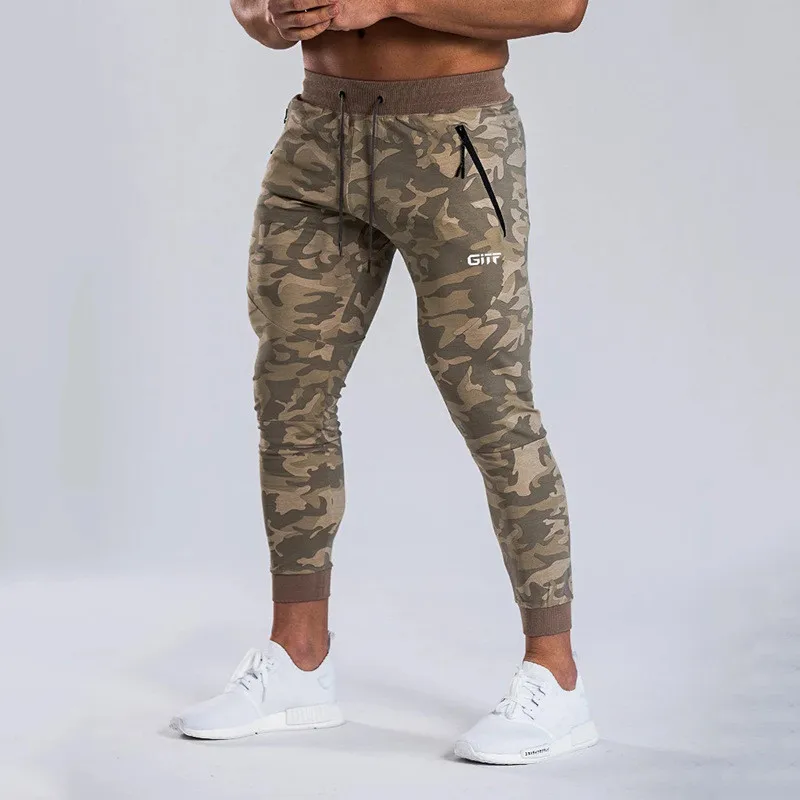 GITF мужские спортивные штаны для бега с карманами мужские тренировочные мужские спортивные штаны Фитнес Эластичность для бега в спортзале камуфляжные брюки