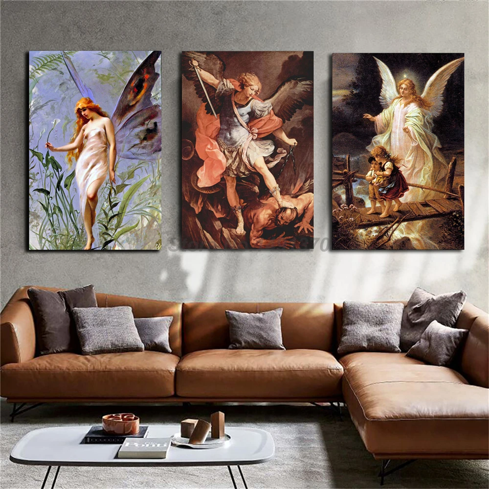 家の装飾のための天使の悪魔の魚の細かいアートキャンバスモダンな絵画オイルプリントポスター写真リビングルームの雰囲気 絵画 書道 Aliexpress 家の装飾のための天使の悪魔の魚の細かいアートキャンバスモダンな絵画オイルプリントポスター写真リビングルームの雰囲気 絵画 書道 Aliexpress