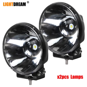 

4x4 off road spotlights 7" inch 40W Single Cob LED Cannon lights 12V 24V Driving Beam Fog off road lights x2pcs/lots Free Ship