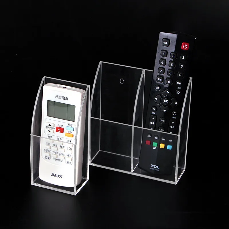 Office Wall Mounted Transparent Organizer Acrylic Remote Control