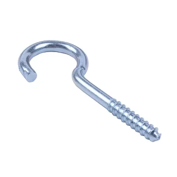 

15 Pcs Lamp Wire 3.5mm Thread 45mm Long Metal Screw Hook Silver