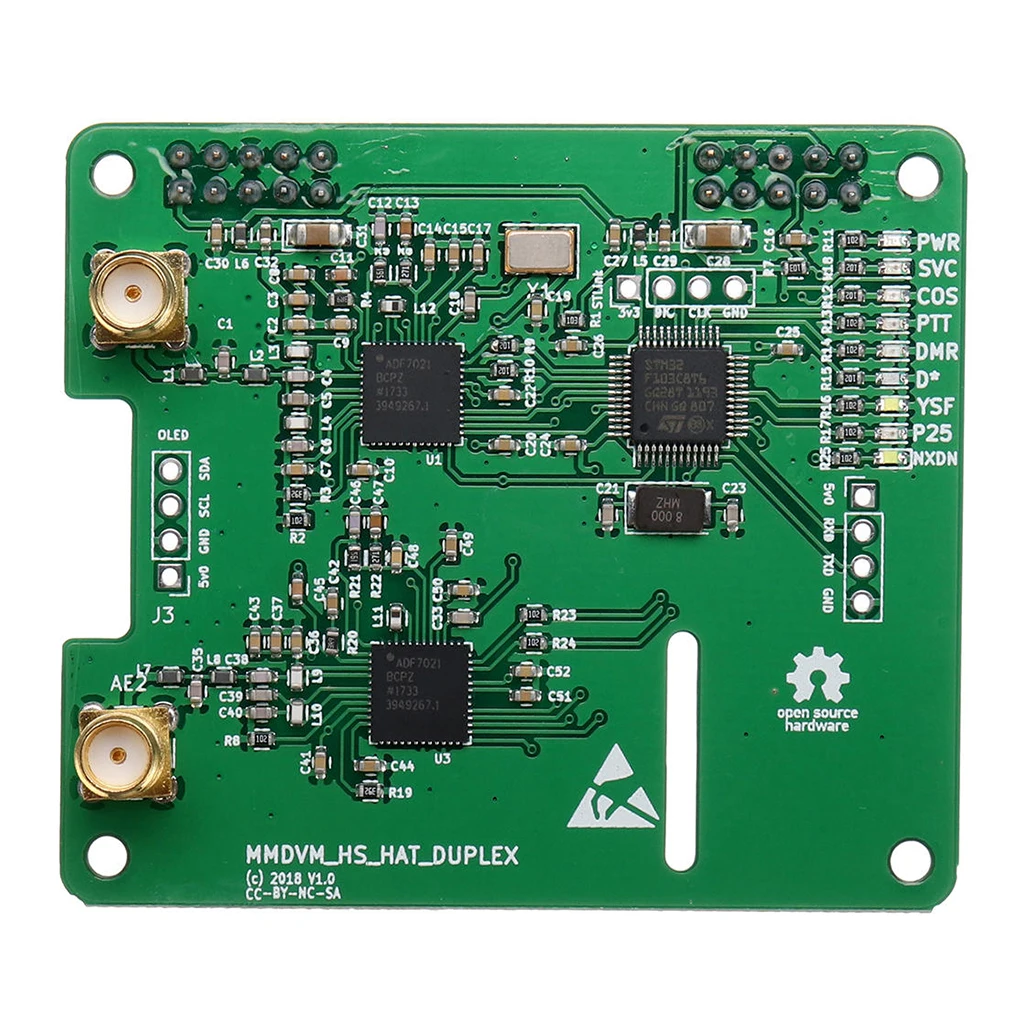 Mini MMDVM Hotspot Duplex GPS Module Spot Radio Station Wifi Digital Voice Modem for P25 DMR YSF Raspberry Pi