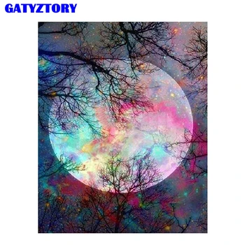 

GATYZTORY Painitng By Numbers Landscape DIY Frameless acrylic paint by numbers Digital Canvas Painting For Home Decoration