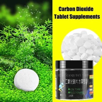 

New 60 Pcs/120Pcs bottle White Aquarium CO2 Carbon Dioxide Effervescent Tablet for Water grass Fish Tank