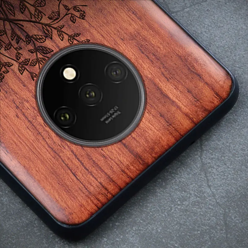 Чехлы Techase для Oneplus 7T Pro, задняя крышка с резным узором из дерева, противоударные чехлы для телефонов 1+ 5T 6 6T 7 7 T, ТПУ бампер, дерево, волк, животное