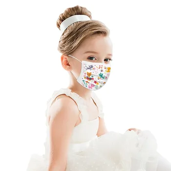 

party cosplay Face mask Halloween mask 50pcs Disposables -Proof Face Children's With Elastic Earloop Washable Reusable Mouth