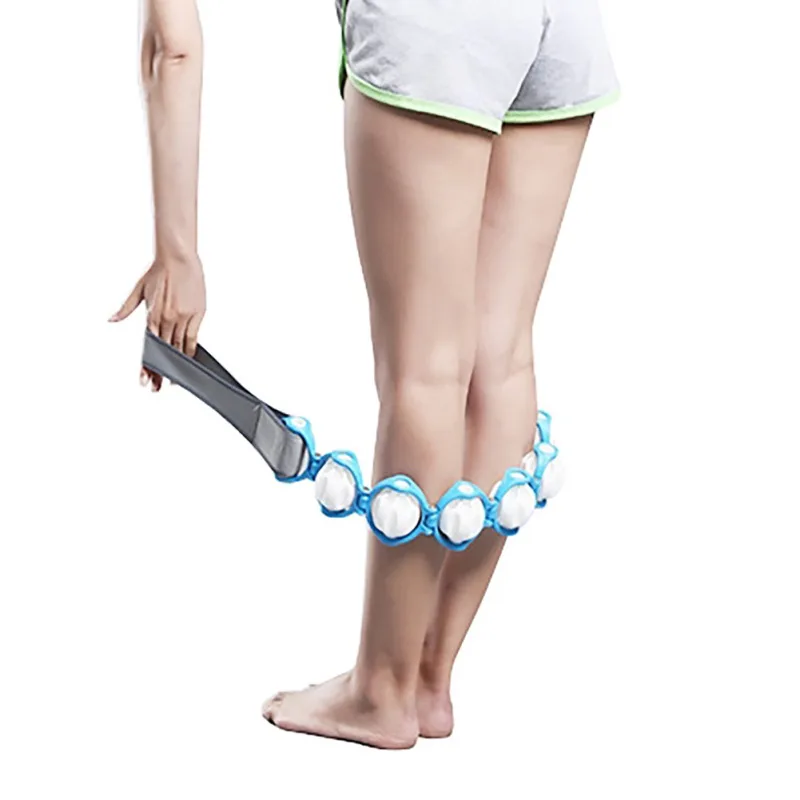 Style Waist Back Roller Massager Manual Rolling Ball Neck Leg Fitness Slimming Strap Rope Sports Massage Device