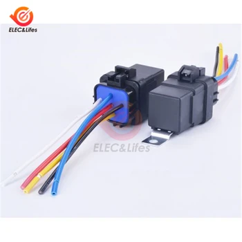 

Waterproof Automotive Relay DC 12V 40A 4Pin 5Pin Car Control Device Auto Car Relays Integrated Wired