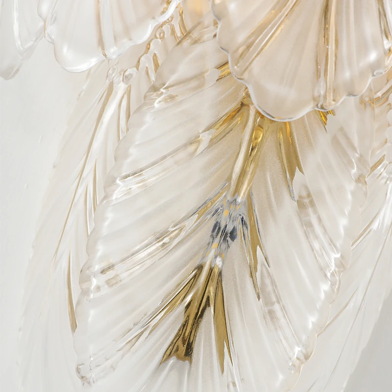Modern Feather Crystal Gold Luxury Wall Lights 5 Modern Feather Crystal Gold Luxury Wall Lights 5