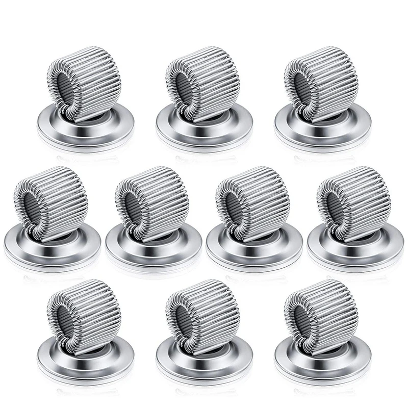 

10 Packs Pen Holder Clips Adhesive Pen Clips Pen Organizer Fit Any Size for Refrigerator Whiteboard Erase Board and Bulletin Boa