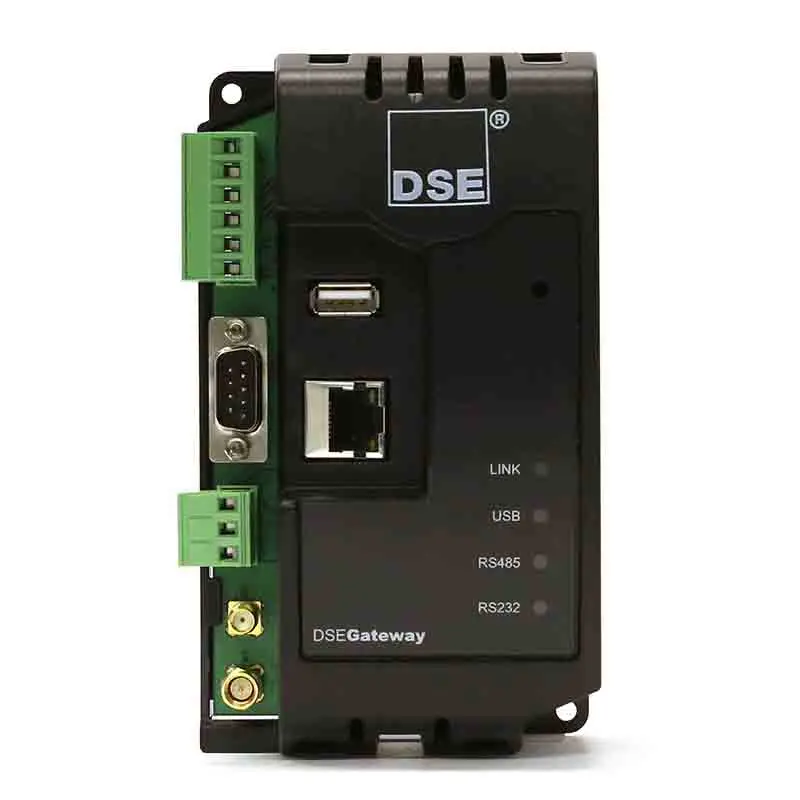 

DSE890 Controller with GPS and gsm antennas Communicates with connected DSE control modules via USB, Ethernet, RS232 or RS485.