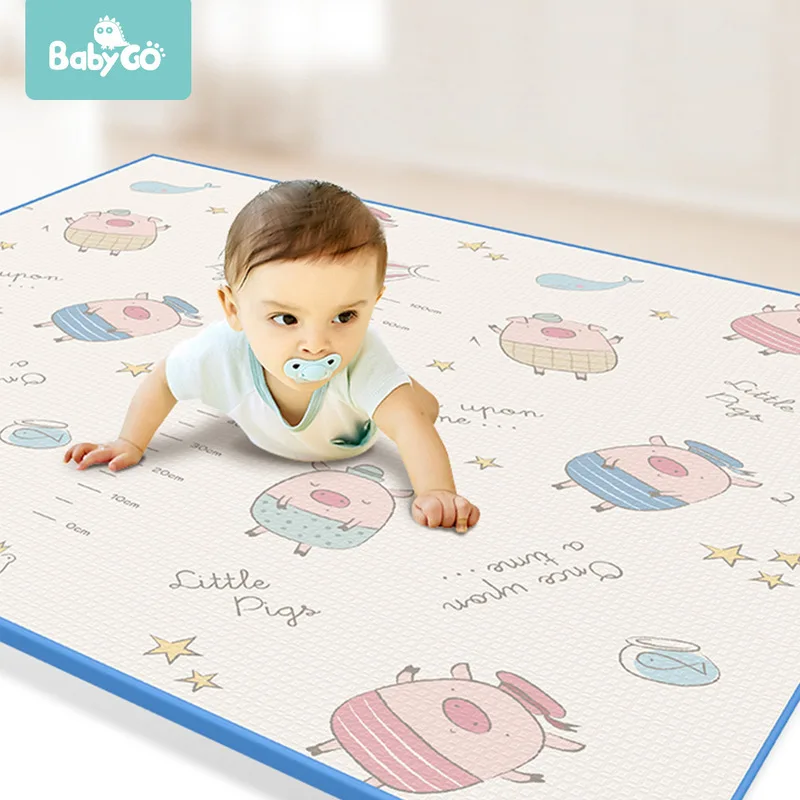 

Babygo Baby Creeping Mat Thick Climbing Pad Environmentally Friendly Infants Children Game Mat Import XPe Crawl Pad