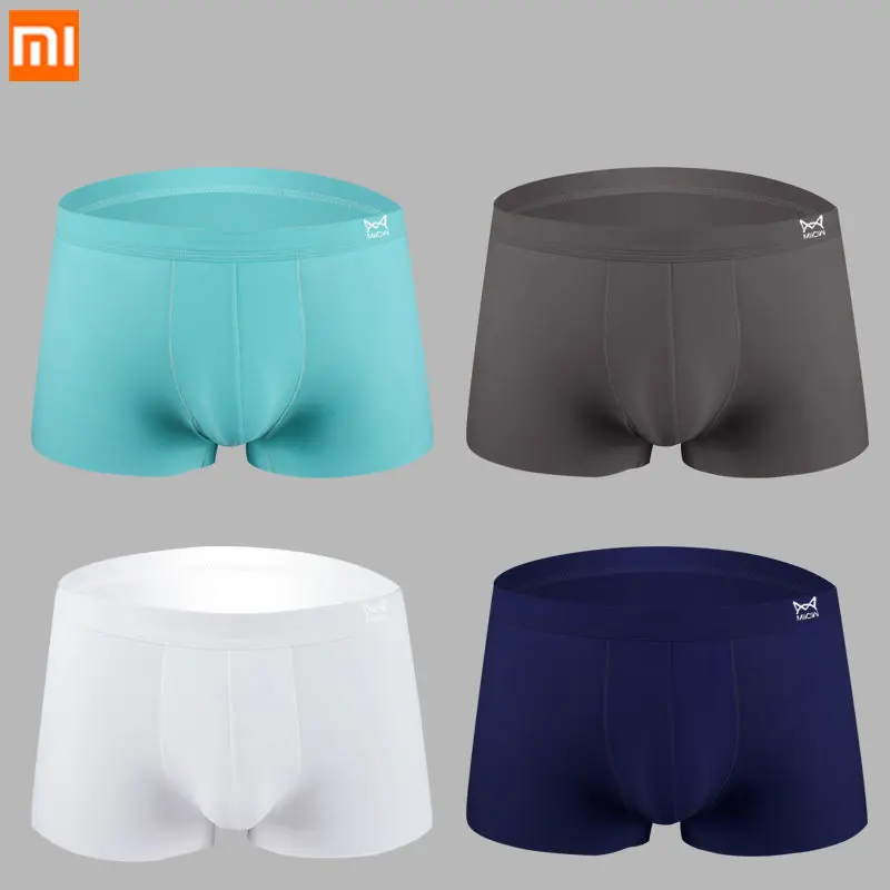 

New Xiaomi Mijia seamless ice silk underwear for men Quick-drying silky 3D men's boxer Breathable Cool Elasticity Men Panties
