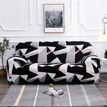 

30Black white grey 1/2/3/4 seater Sofa cover Tight wrap all-inclusive sectional elastic seat sofa covers couch Covering