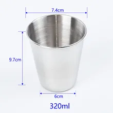 Четыре типа 30/70/180/320 мл Нержавеющая сталь кружка напитки пиво товары для домашнего сада